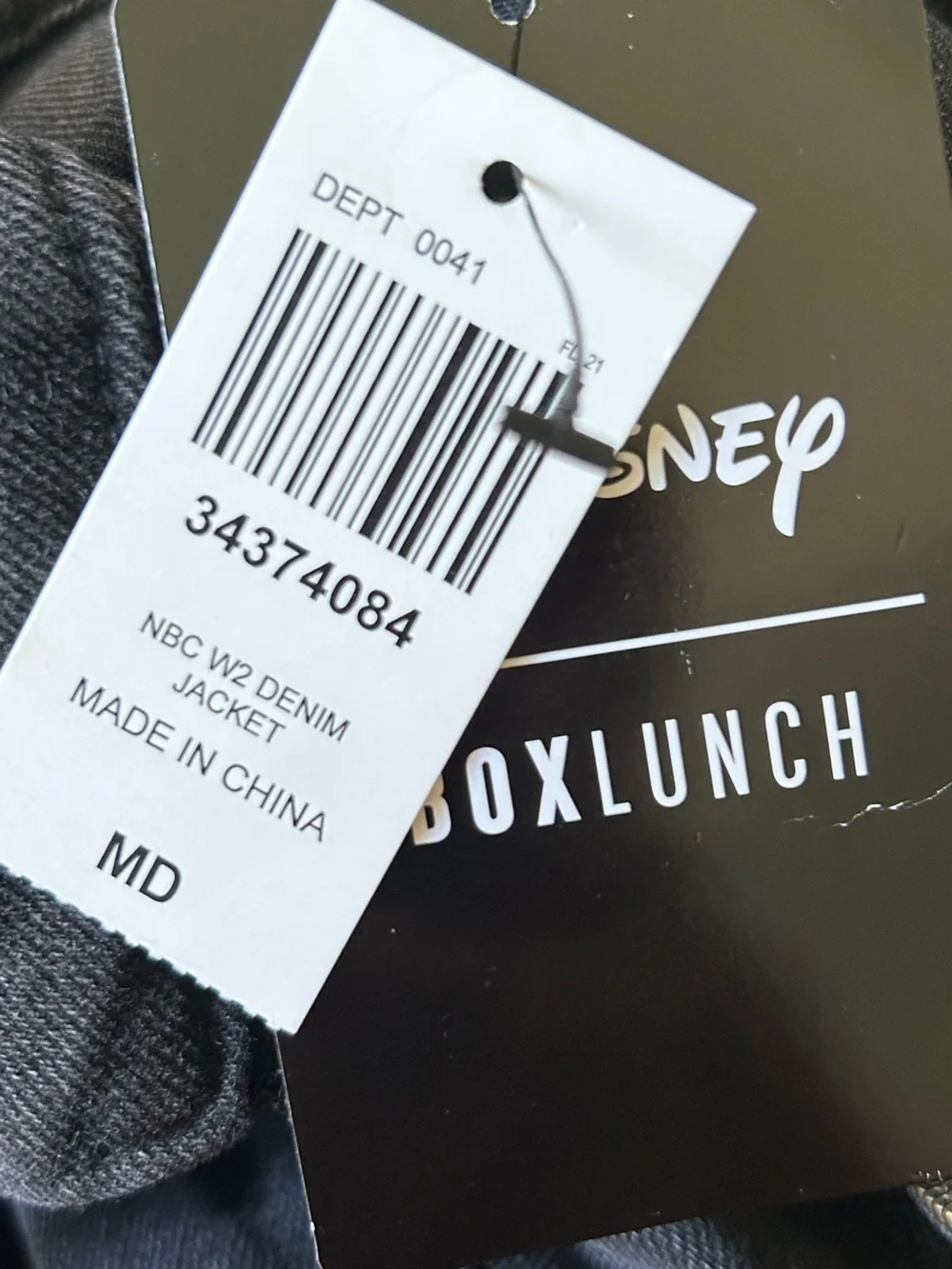 Disney | Lunchbox Nightmare Before Christmas Jack & Sally Denim Jacket Sz M New